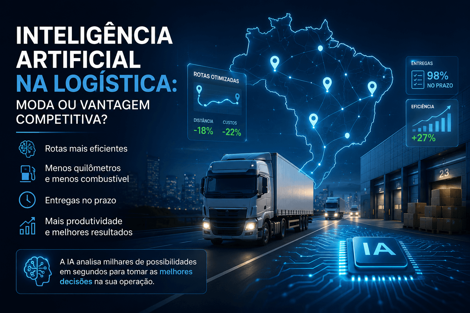 Inteligência Artificial na logística: moda ou vantagem competitiva?
